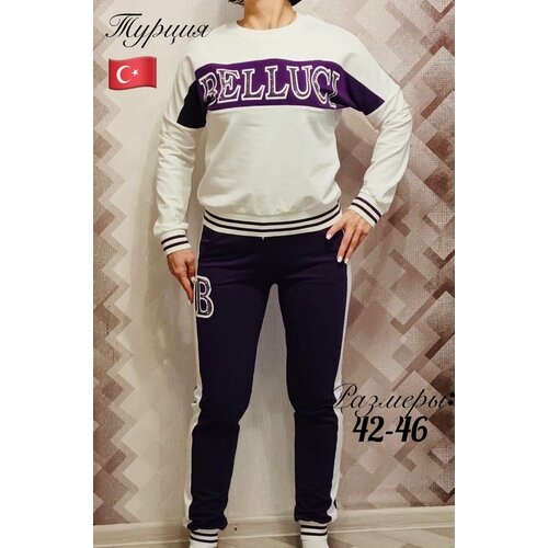 Костюм, размер L, фиолетовый