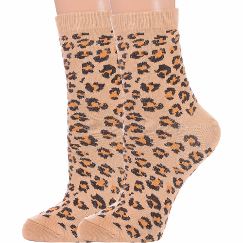 фото Носки красная ветка, 2 пары, размер 23-25, бежевый