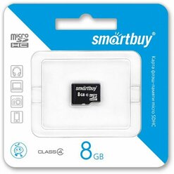 Карта памяти SmartBuy MicroSD 8GB, class 4, 16, 10Мбс