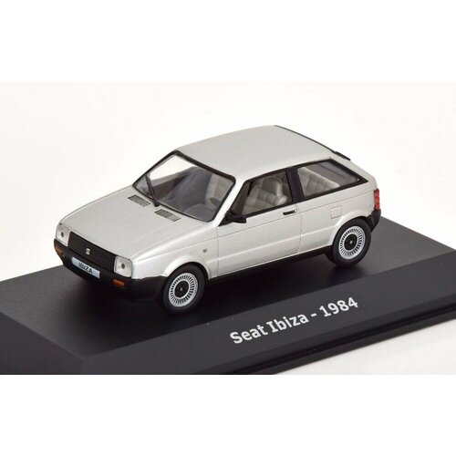 SEAT Ibiza 1984 Grey, масштабная модель автомобиля коллекционная seat ibiza 1 24 коллекционная металлическая масштабная модель автомобиля gold