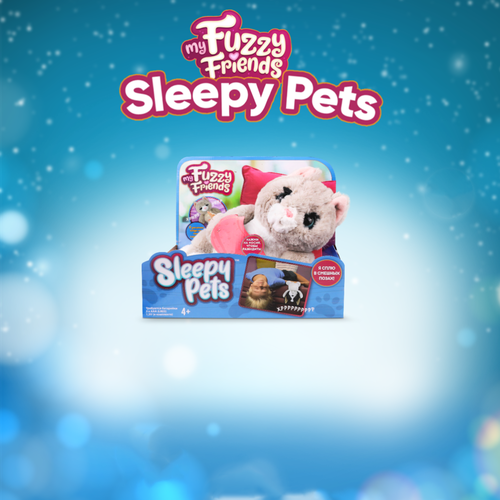 мягкая игрушка my fuzzy friends sleepy pets сонный котенок винкс серый 30 см Мягкая игрушка My Fuzzy Friends Sleepy Pets - Сонный котенок Винкс Серый 30 см