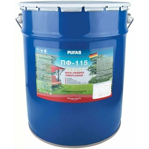 Пуфас Эмаль ПФ-115 ГОСТ белая матовая (5кг)