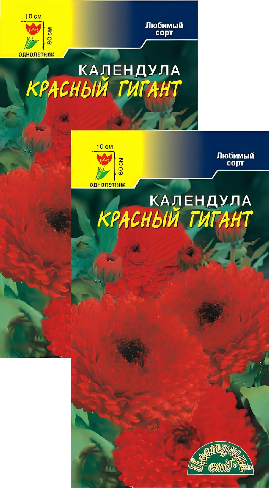 Календула Красный гигант (03 г) 2 пакета