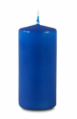 Омский Свечной Свеча пеньковая 5 х 11.5 см 181 г синяя 079307