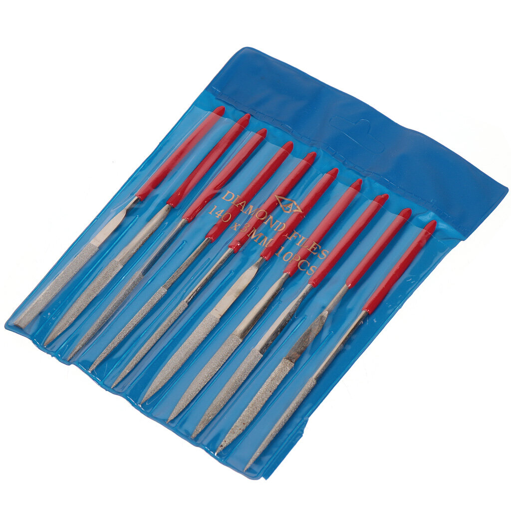 фото Набор надфилей алмазных SPE13764-2 I.K 3x140мм, 10 шт