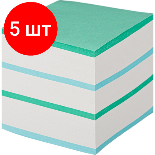 Комплект 5 штук, Блок для записей Attache Economy на склейке 9х9х9 цветной 65 гр 92 комплект 5 штук блок для записей attache economy на склейке 9х9х9 цветной 65 г