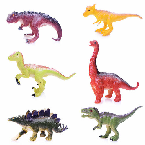 Набор динозавров 2021C Юрский период 6 фигурок, в пакете