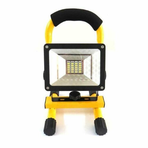 Мощный светодиодный аккумуляторный прожектор LED Flood Light Outdoor 10W, желтый