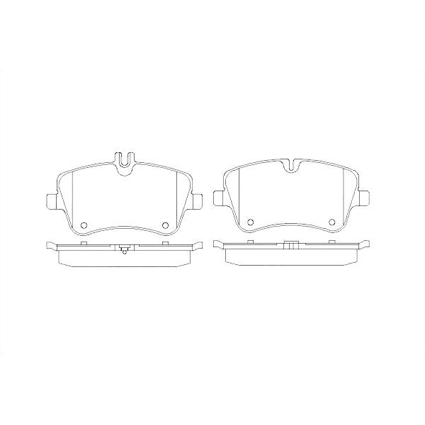 Колодки тормозные передние MERCEDES C CLASS T-Model 07-, C-CLASS 00-, C-CLASS T-Model 01-, C-