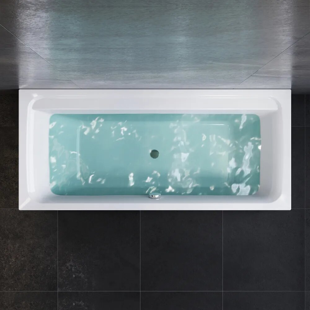 Ванна акриловая AM.PM Inspire 2.0 180х80 см комплект 3в1: ванна с каркасом и фронтальной панелью; усиленный корпус, литьевой акрил, полка для хранения