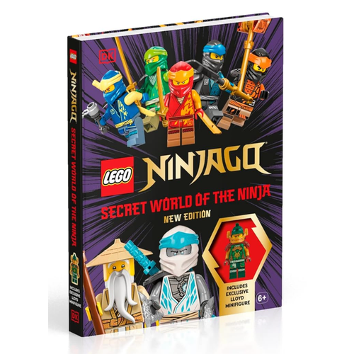 Lego Энциклопедия 2023 года персонажей Ninjago на английском языке с фигуркой Lloyd