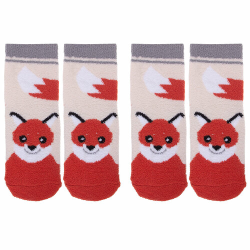 фото Носки hobby line, 2 пары, размер 36-40, бежевый