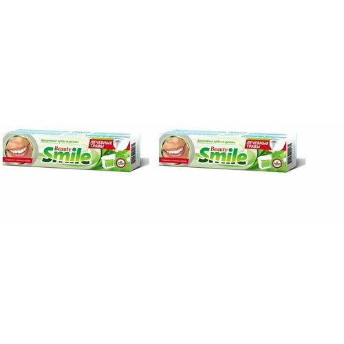 Rubella Зубная паста, Beauty Smile Natural herbs, лечебные травы, 100 мл, 2шт. rubella зубная паста beauty smile for smokers для курящих 100 мл 2шт