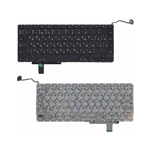 клавиатура для ноутбука msi cr400 черная большой enter Клавиатура для ноутбука Apple MacBook A1297 черная, большой Enter