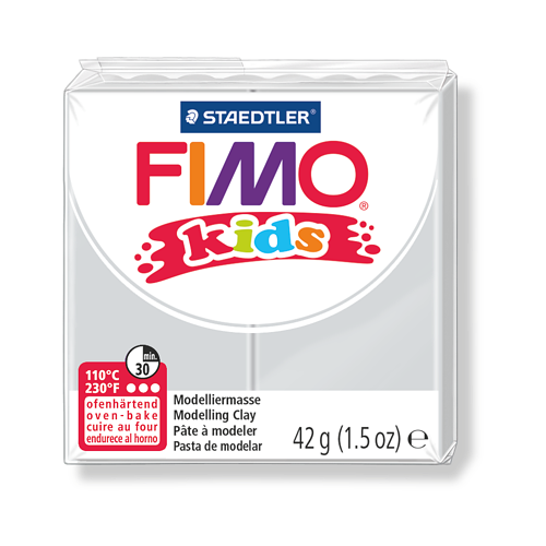 Полимерная глина для детей FIMO kids 80 (светло-серый) 42г