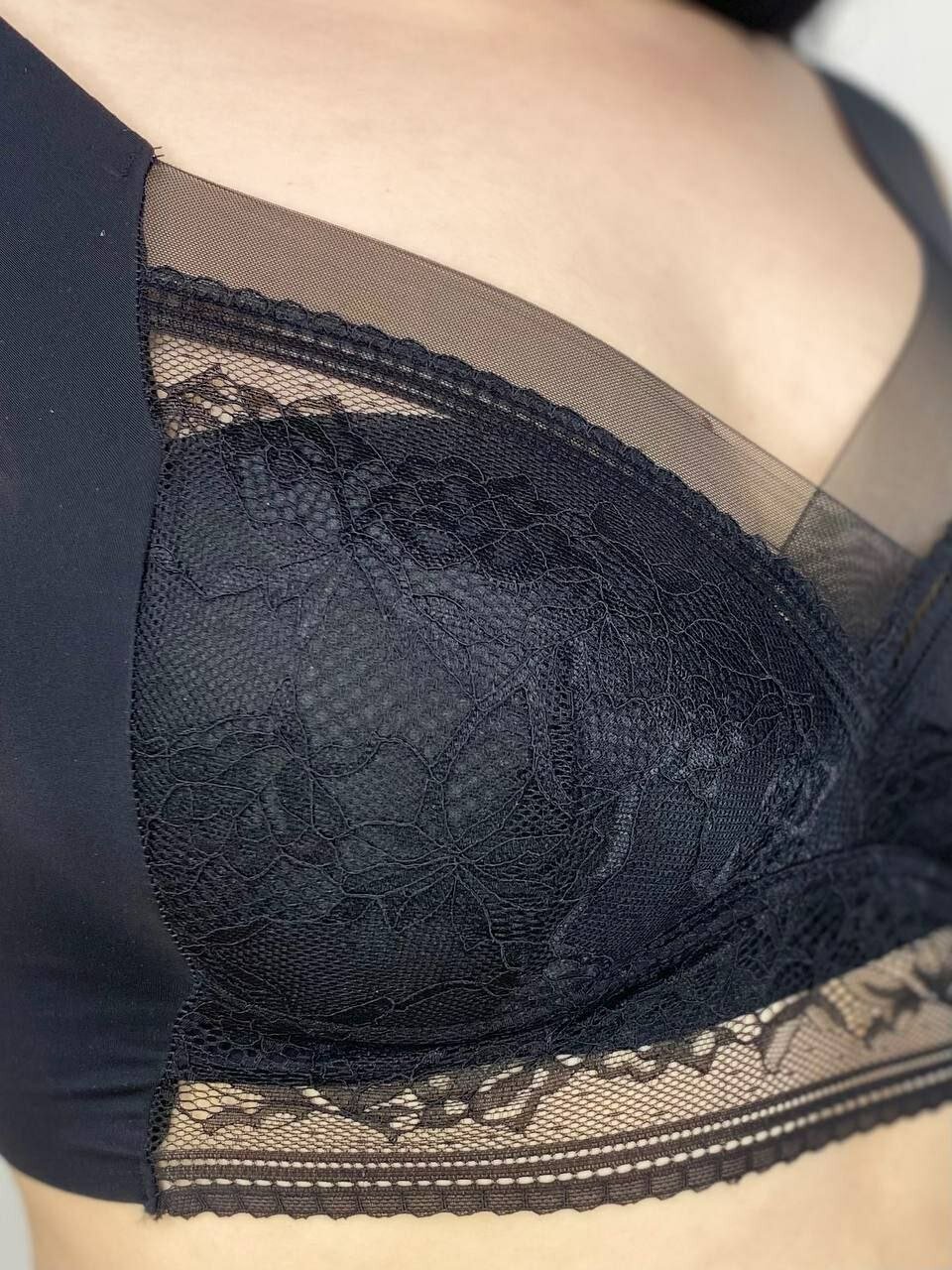 Бюстгальтер H&C Underwear, размер 4L, черный — фото 1