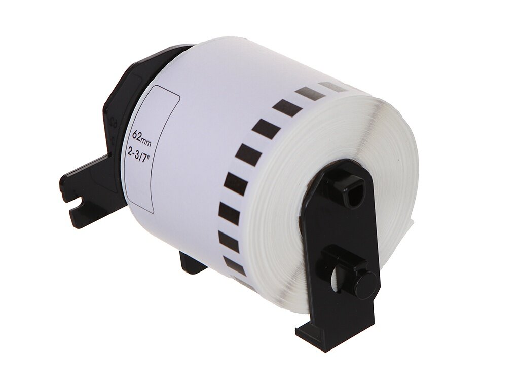 Лента Sakura для Brother QL 1050/1050n/1060n/500/500A/500BS/500BW/550/560/560VP/570/580N/650TD, 62мм/30,48м - фото №5