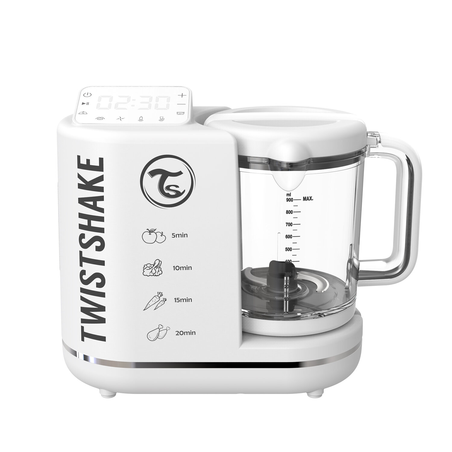 Комбайн 6 в 1 для приготовления детского питания Twistshake (Food Processor). Белый. Арт. 78524