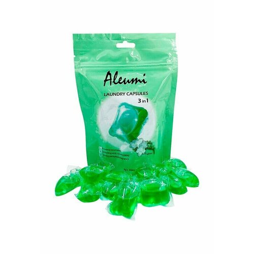 ALEUMI Капсулы для стирки 3в1, 1 камера 8гр FREESIA 30шт/пакет