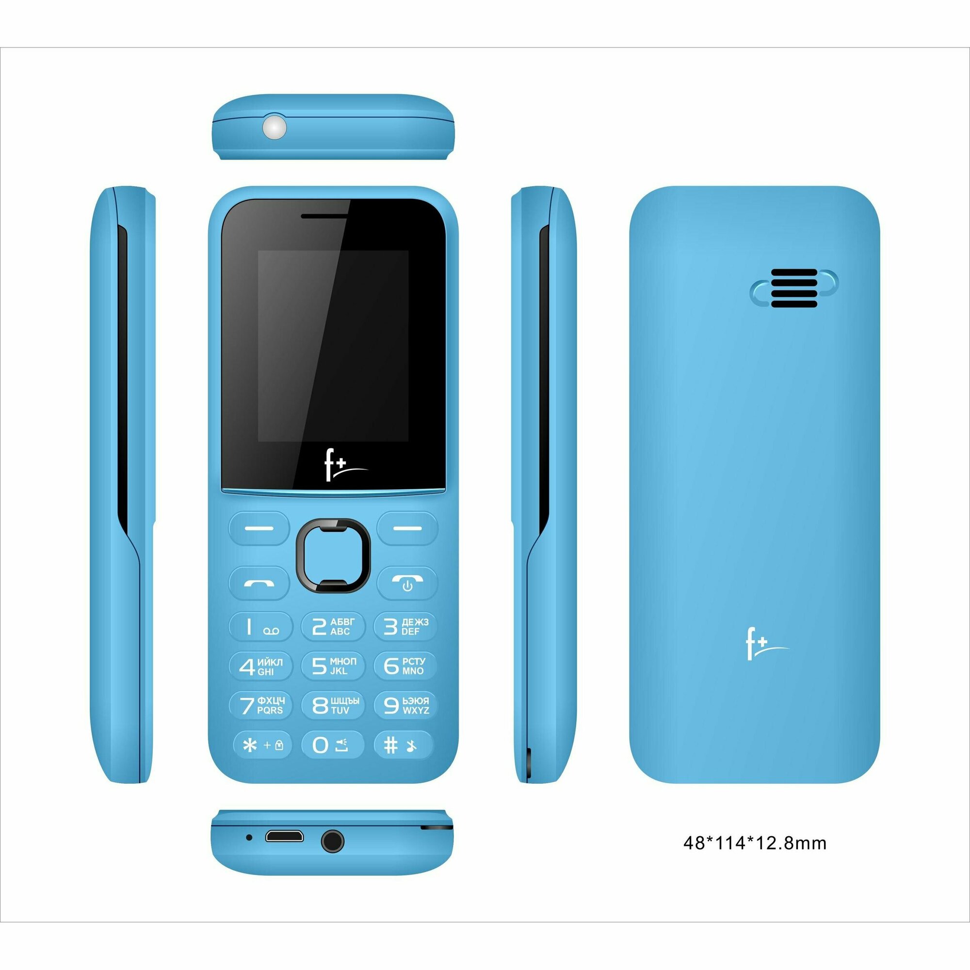 Телефон сотовый F170L Light Blue F+ - фото №20
