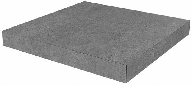 DL501020R/GCA Ступень угловая клееная Фондамента серый темный 33x33x09