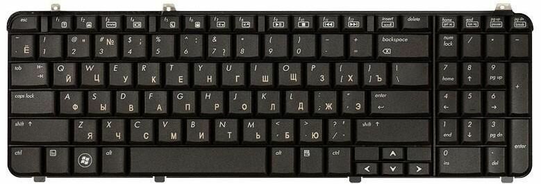 Клавиатура для ноутбука 570228-251, для ноутбука HP Pavilion dv6-1000, dv6-2000, код mb000215