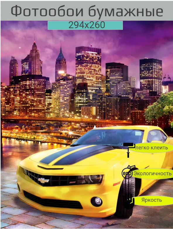фото Фотообои бумажные глянцевые Стрит рейсинг 294*260