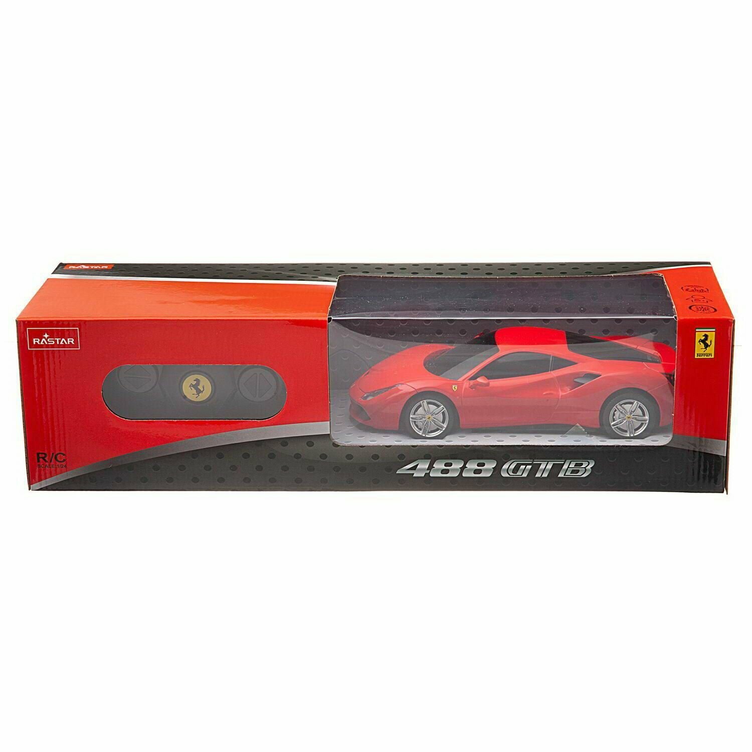 Легковой автомобиль Rastar Ferrari GTB 488 76000, 1:24, 19 см — фото 16