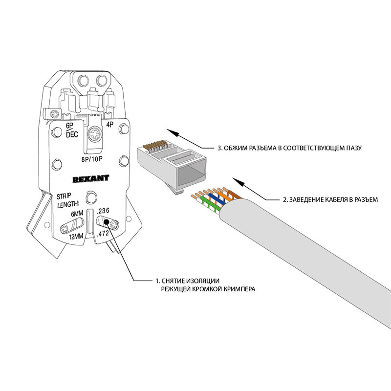 Коннектор Rexant RJ-45 5e категории 8P8C 100шт 05-1023 экранированный - фото №5