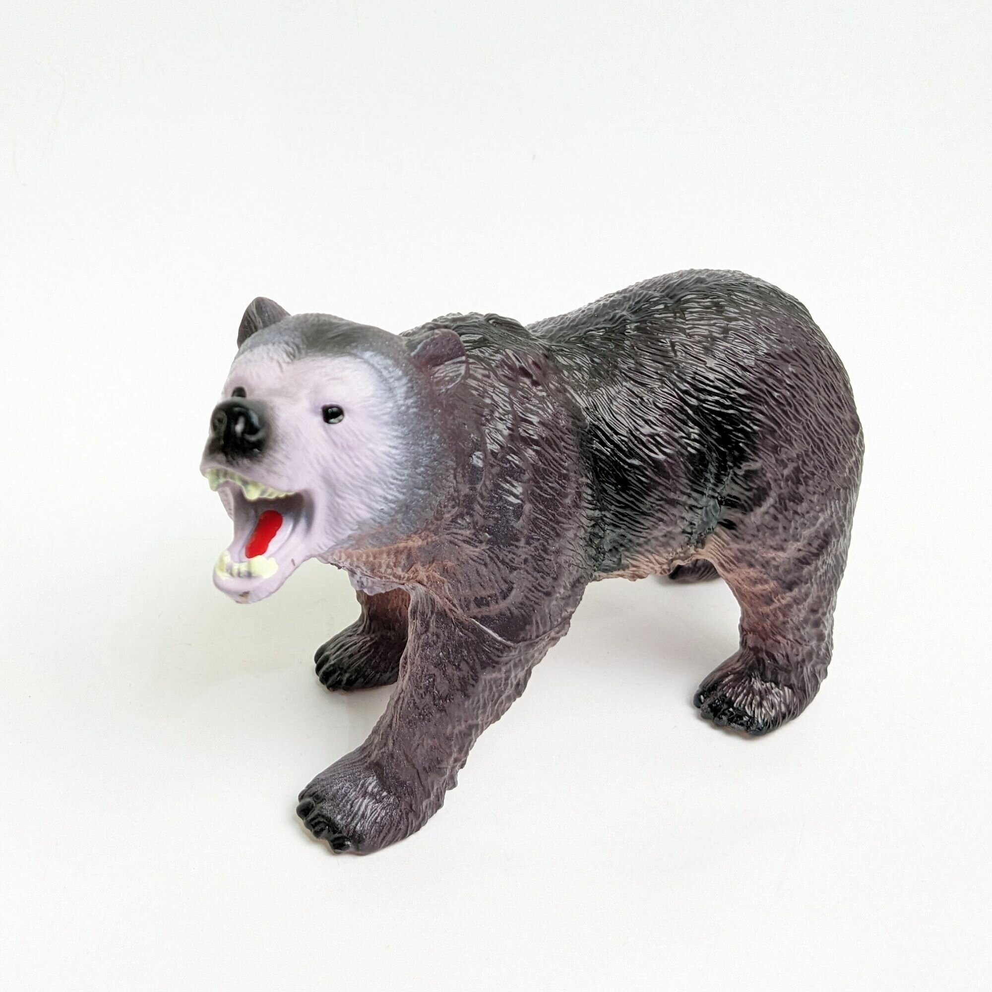 Фигурка животного медведь , мягкая , для детей, игрушка коллекционная декоративная,17х11х6
