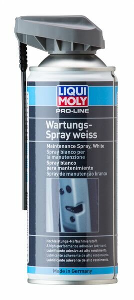 7387 LiquiMoly Грязеотталкивающая белая смазка Pro-Line Wartungs-Spray weiss (0,4л) LIQUI MOLY 7387