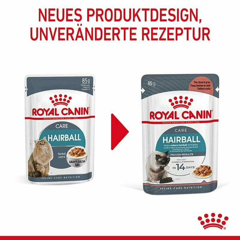 Влажный корм для кошек Royal Canin для вывода шерсти 85 г (кусочки в соусе)