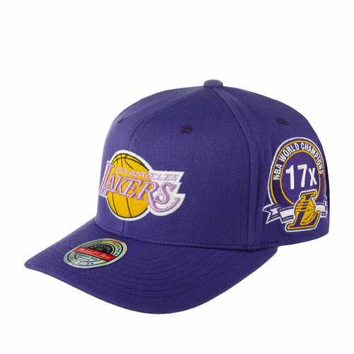 фото Бейсболка mitchell & ness, размер onesize, фиолетовый