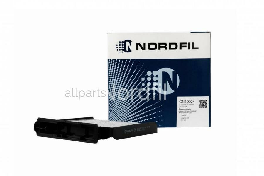 NORDFIL CN1002K Фильтр салона угольный (пластиковый корпус) LADA Largus / RENAULT Clio III Duster I Logan I Logan