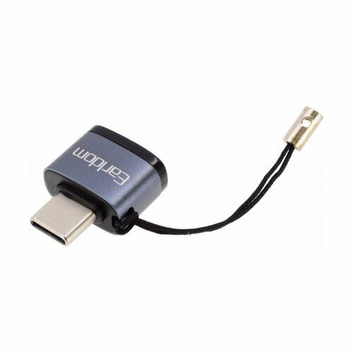 Переходник (адаптер) Earldom ET-OT62 MicroUSB-Type-C, черный аксессуар earldom et w19 type c hdmi 4k