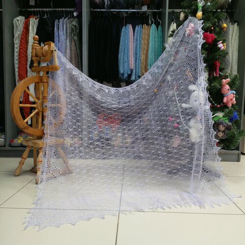 Платок Орчанка, 140х140 см, пыльная роза