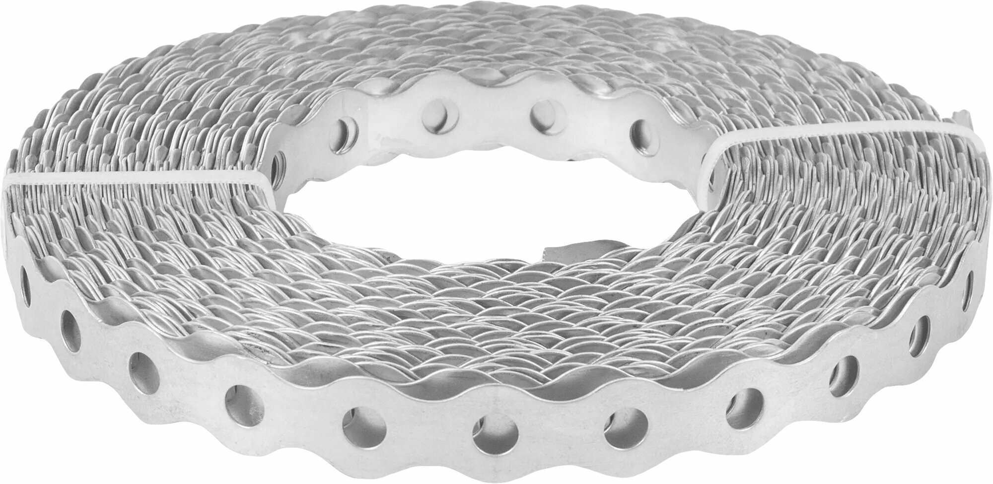 Перфорированная лента волна LV 17x0.5 25 м оцинкованная сталь цвет серый
