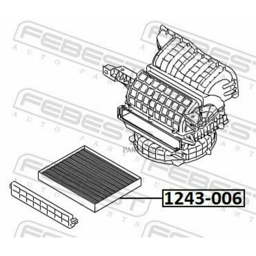 FEBEST 1243006 Фильтр салонный