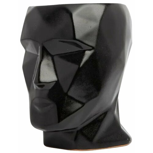 Горшок цветочный Gonchar Кай 10 h14 v0.8 л керамика черный