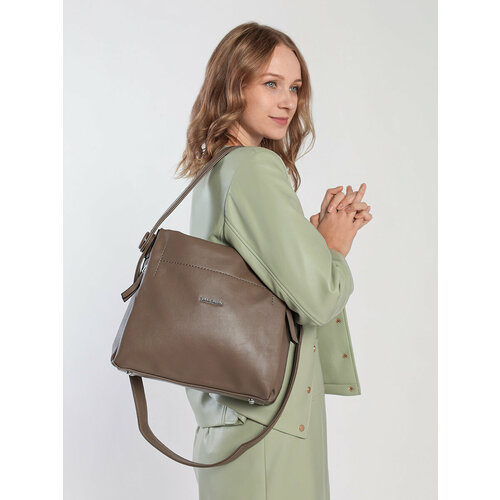 фото Сумка кросс-боди valle mitto 23.2-7808008, фактура зернистая, бежевый