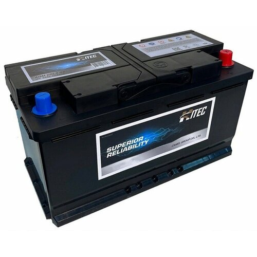 Аккумулятор автомобильный Hitec AGM 92 А/ч 850 А обр. пол. Евро авто (353x175x190) VRL5
