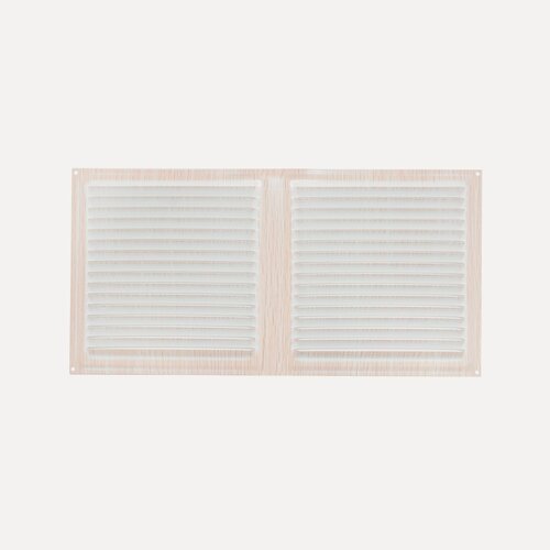 Изображение товара Решетка вентиляционная металлическая 150х300 декор под беленый дуб