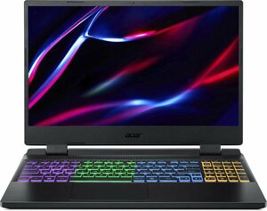 Ноутбук игровой Acer Nitro 5 AN515-58-527U, 15.6", IPS, Intel Core i5 12450H 2ГГц, 8-ядерный, 16ГБ DDR4, 512ГБ SSD, NVIDIA GeForce RTX 3050 для ноутбуков - 4 ГБ, без операционной системы, черный [nh. qfhcd.004]