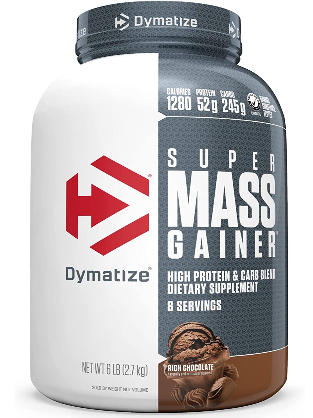 Гейнер DYMATIZE Super Mass Gainer 2700 г, Шоколад