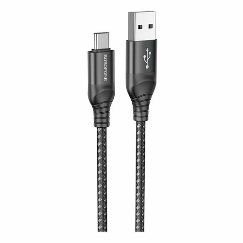 Дата-кабель Borofone BX56 USB-Type-C, 1 м, черный дата кабель borofone bx87 usb type c 1 м черный