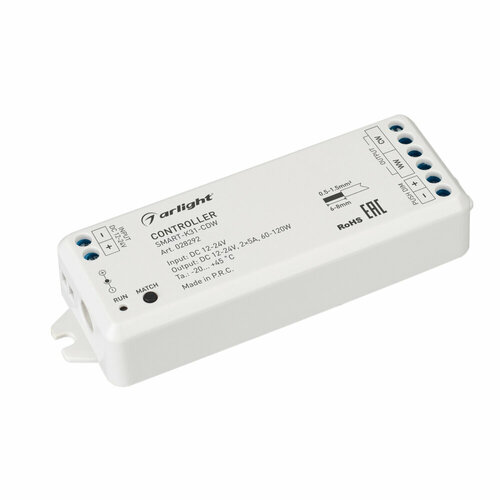 Контроллер SMART-K31-CDW (12-24V, 2x5A, 2.4G) контроллер smart k21 mix 12 24v 2x5a 2 4g