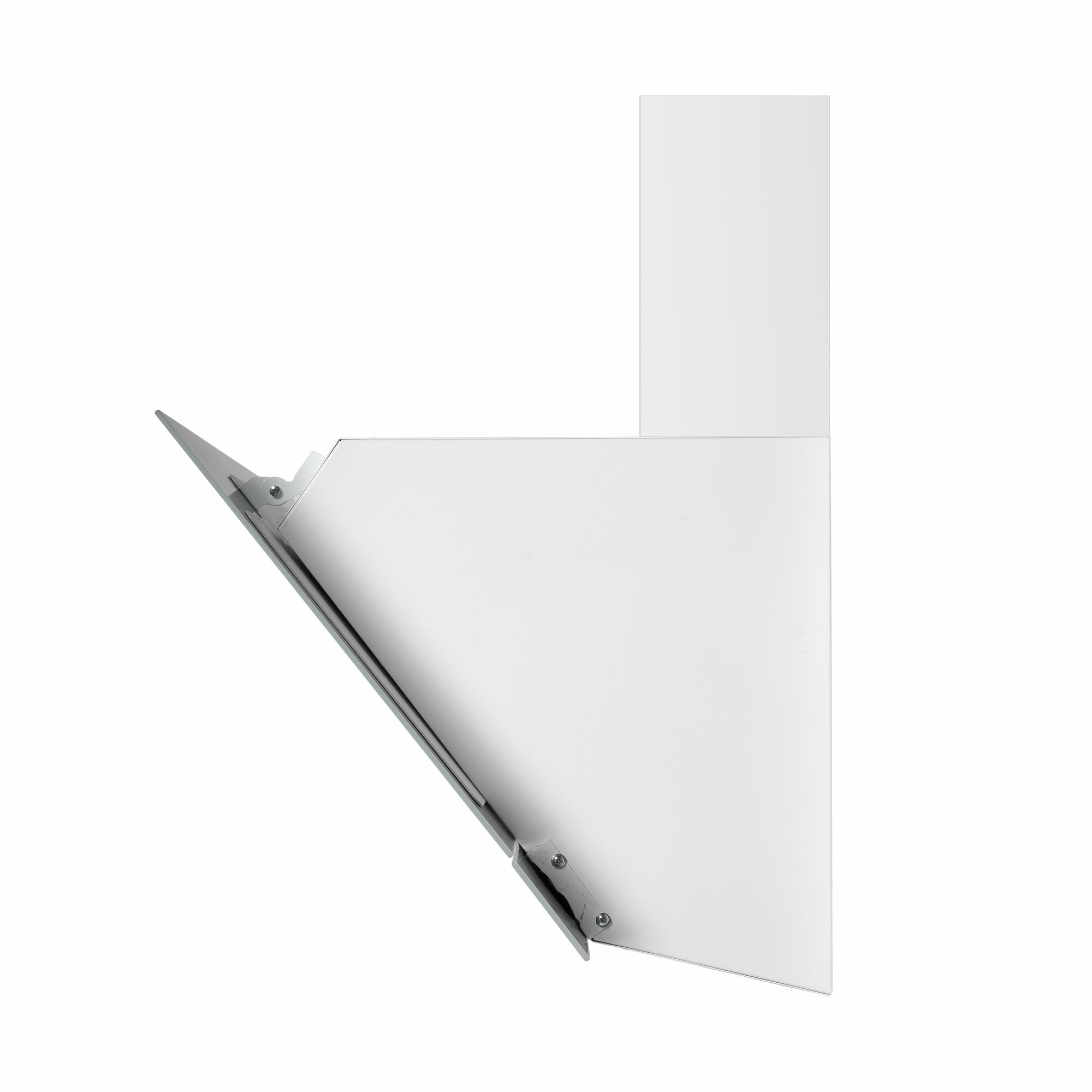 Наклонная стеклянная кухонная вытяжка DeLonghi Linea 915 BB, 90 см, белая