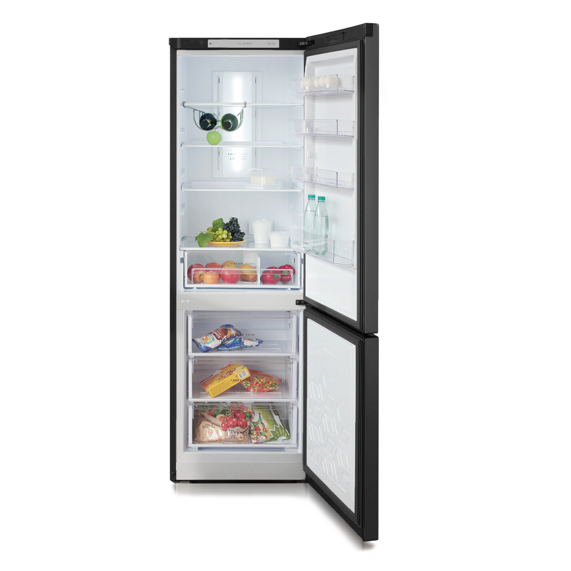 Холодильник БИРЮСА-B960NF черный (FNF, диспл, 190 см) - фотография № 3