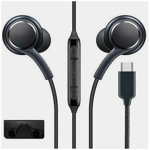 Наушники проводные разъем Type C с микрофоном и регулировкой громкости для Samsung Xiaomi Honor Huawei Poco 42000₽