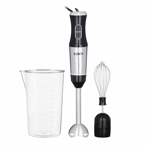 Leben блендер электрический 500вт венчик мерный стакан регулировка скорости 307100₽